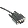 Picture of CableWholesale 10 feet Serial Extension Cable, DB9 Male to Female, 28 AWG, RS232 9 Conductor, 1:1, Black, Male to Female Serial Extender for Printer, Modems, Networks, DB9 RS232 Male to Female Cable