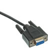 Picture of CableWholesale 10 feet Serial Extension Cable, DB9 Male to Female, 28 AWG, RS232 9 Conductor, 1:1, Black, Male to Female Serial Extender for Printer, Modems, Networks, DB9 RS232 Male to Female Cable