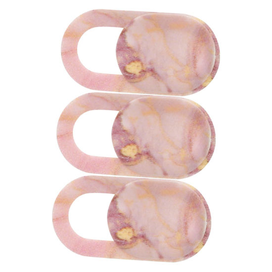 Picture of Hemobllo Computers Laptops 3pcs Privacy Cover PC Camera Phone Camera Cover Camera Cover for Laptop Computer Webcam Cover for Laptop Camera Cover Slide Sliding Camera Protection Pink Lens