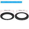 Picture of PATIKIL 46mm-58mm Metal Step Up Ring with Cleaning Cloth, 2 Pack Camera Lens Filter Adapter Ring Aluminum Filter Adapter Ring for Camera Lenses Hood, Black