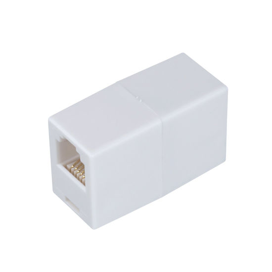 Picture of AmerTac - Zenith TS1001CW TS1001CW 6 Conductor Inline Coupler, White Landline Telephone Accessory