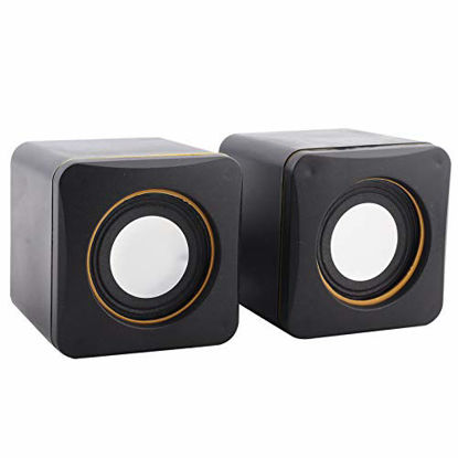 Picture of Gatams USB Speaker, Compact PC Speaker 3.5mm Mini for Laptop for Computer(Two-Channel)