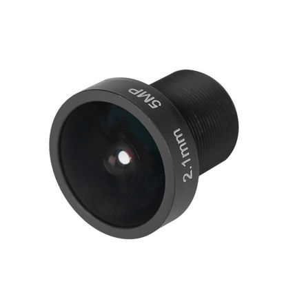 Picture of 2.1mm Lens for Security CCTV Surveillance Camera, M12 Threaded Mount 5MP 180° Large Wide Angle, 1/2.5 Image Format IR Camera Lens