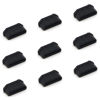 Picture of Fielect 20Pcs Silicone HDMI Anti Dust Cover Plugs Protector Stopper Cap Black for Female Port Black for TV, Computer, 14x7x5mm