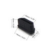 Picture of Fielect 20Pcs Silicone HDMI Anti Dust Cover Plugs Protector Stopper Cap Black for Female Port Black for TV, Computer, 14x7x5mm