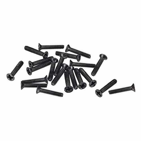 Picture of uxcell M2 x 10mm Phillips Screws Fastener Black for Laptop PC TV Fan Switch 350pcs