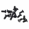 Picture of uxcell M5 x 12mm Phillips Screw Fastener Black for Laptop PC TV Fan Switch 50pcs