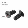 Picture of uxcell M5 x 12mm Phillips Screw Fastener Black for Laptop PC TV Fan Switch 50pcs