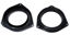 Picture of Custom Install Parts 6.5" Plastic Black Speaker Adapter Compatible with Toyota - Select Models -