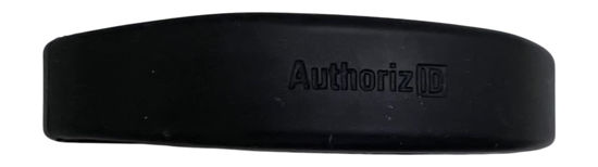 Picture of 2 - 26 Bit H10301 125 KHz Proximity Wristbands Black Straight AuthorizID Wiegand Waterproof Compatible w/ 1386 1326 7610 1586 1391 1346. Works with nearly all access control systems. Free tech support