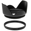 Picture of 52MM UV Filter + 52mm Tulip Lens Hood for Canon EF-S 24mm F2.8 STM, 52 mm Ultraviolet Filter & 52 mm Lens Hood