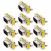 Picture of Fielect VGA Gender Changer 9 Pin Female to Male 2-Row Mini Gender Changer Coupler Adapter Connector for Serial Applications Blue Pack of 10