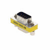 Picture of Fielect VGA Gender Changer 9 Pin Female to Male 2-Row Mini Gender Changer Coupler Adapter Connector for Serial Applications Blue Pack of 10