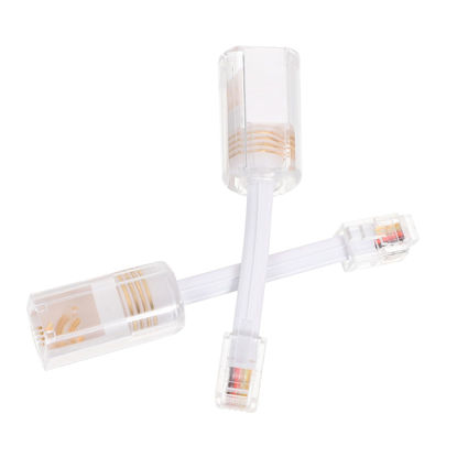Picture of PartyKindom 2Pcs Telephone Cord Telephone Cable detangler Rotating Cord detangler handset Cord detangler White Telephone line Cable Manager Anti-Rotation