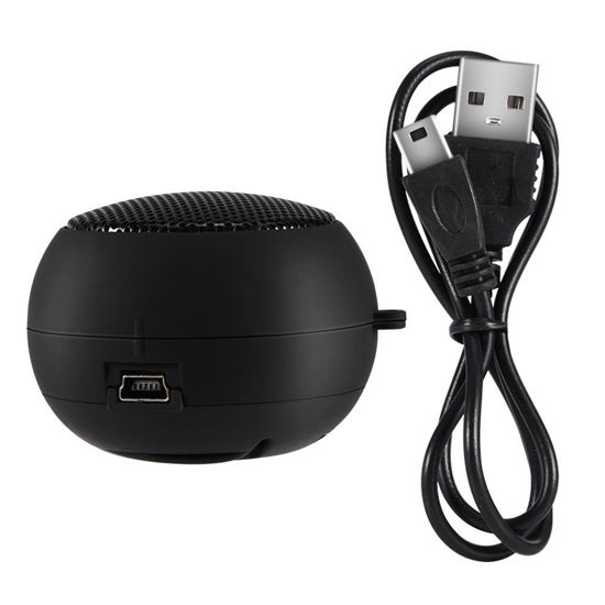 Picture of Mini Portable Speaker, 3.5mm Speaker Travel Stereo Sound Speaker Subwoofer Enhanced Bass Speaker Builtin Battery for Mobile Phone MP3