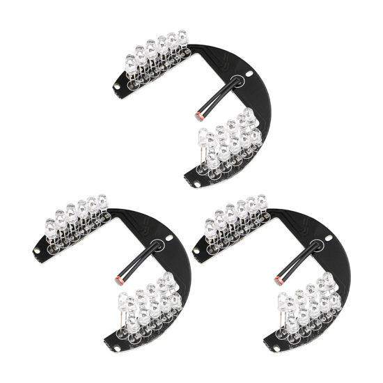 Picture of Othmro 3Pcs 22 LED IR Illuminator for Security Camera 90 Degrees IR Led Round Plate IR Infrared Light Illuminator Board Bulb for CCTV Security Camera