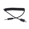 Picture of 3.5mm 2.5mm Shutter Release Cable Cord, Stretchable Spiral Coiled Cord for A7Iii Cameras with RM VPR1 Connection, Compatible for RX1 RX10 RX100 A7S A7R A7 A7II A7III A9 A58