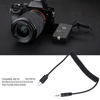 Picture of 3.5mm 2.5mm Shutter Release Cable Cord, Stretchable Spiral Coiled Cord for A7Iii Cameras with RM VPR1 Connection, Compatible for RX1 RX10 RX100 A7S A7R A7 A7II A7III A9 A58