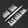 Picture of Chip Remove Tool, 28pcs Alloy Steel Thin Air Blade Mobile Maintenance Kit, Heat, used to dismantle CPU chips, easy to use, efficient work under your hand, for repairing