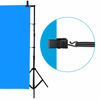 Picture of Foto&Tech 8 Pieces Background String Clips Holder Backdrop Clamps Lock Support Muslin Screen, Adjustable Multi-Functional Strap Clip for Crossbar Backdrop Support Stands in Photo Video Studio (Black)