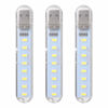 Picture of OSALADI Mini USB Lamp Car Keychain Portable Night Light Plug in LED Light 3 Pcs Portable USB Night Light Decorative Lamp Mini Lamp for Car Bedroom (White Light) Portable Night Light