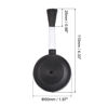 Picture of PATIKIL Air Dust Blower and Soft Brush 3Pack 25mm Keyboard Cleaning Brush for Laptop Computer Screens Keyboard Window Black