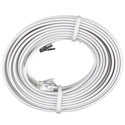 Picture of Bistras 100 Feet White Telephone Extension Cord Cable Line Wire