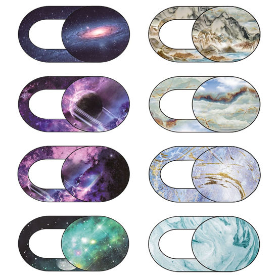 Picture of SOKTDO Webcam Cover, 0.023inch Ultra-Thin Laptop Camera Cover Slide, 8 Pack Computer Camera Cover Slide for MacBook
