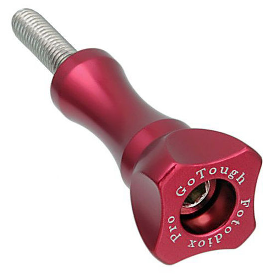 Picture of GoTough 35mm Red Metal Thumbscrew Compatible with GoPro HERO3, HERO3+, HERO4, HERO5, HERO6, HERO7 2-Prong Mounting System - by Fotodiox Pro