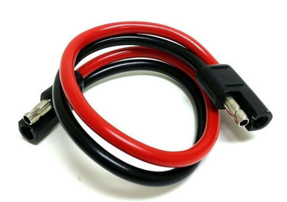 Picture of Audiopipe 12" inch 2 Pin Quick Disconnect 10 Gauge Polarized Molded Connectors Wire Harness