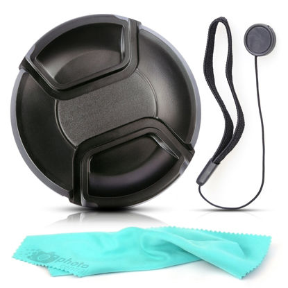 Picture of Front Center Pinch Lens Cap Cover Protector + Cap Keeper + Cleaning Cloth for Nikon AF-S NIKKOR 28-300mm f/3.5-5.6G ED VR Lens
