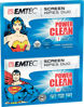 Picture of EMTEC Duo Screen Wipes, Blue