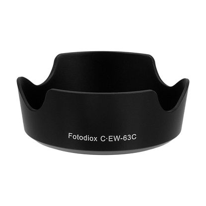 Picture of Fotodiox Lens Hood Replacement for EW-63C Compatible with EF-S 18-55mm f/3.5-5.6 is STM Lens