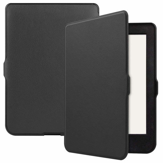Picture of Kepuch Custer Ultra-Thin Polyurethane PU Leather Shell Hard Case Cover for Kobo Nia 2020 - Black