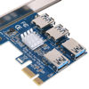 Picture of BGNing 1 to 4 PCI Express 16X Slots Riser Card PCI-E 1X to External 4 PCI-E Slot Adapter PCIe Multiplier Card USB 3.0 Mining Special Riser Card for Bitcoin Miner