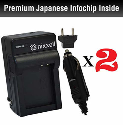 Picture of ( 2 Pack ) WT Nixxell Battery charger for Canon LP-E10 LC-E10, Canon EOS Rebel T3, T5, T6, T7, Kiss X50, Kiss X70, EOS 1100D, EOS 1200D, EOS 1300D, EOS 2000D Digital Cameras (Fully Decoded)