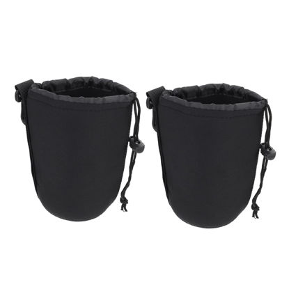 Picture of SUPVOX 2pcs Camera Lens Bag Large Neoprene Accessories Travel