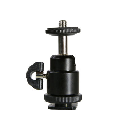 Picture of PhotoTrust All Metal 360 Degree Swivel Mini Tripod Ball Head with 1/4" Screw Thread Base Compatible with Canon, Nikon, Pentax, Panasonic, Sony, Samsung, Olympus, Fujifilm, GoPro DSLR Camera Camcorder