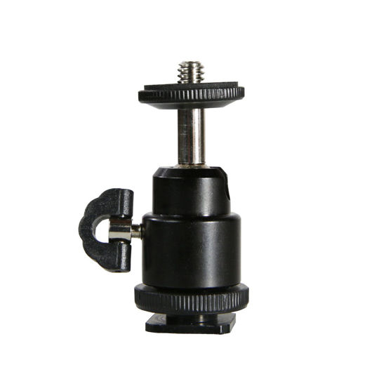 Picture of PhotoTrust All Metal 360 Degree Swivel Mini Tripod Ball Head with 1/4" Screw Thread Base Compatible with Canon, Nikon, Pentax, Panasonic, Sony, Samsung, Olympus, Fujifilm, GoPro DSLR Camera Camcorder