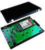 Picture of ZTC 2-in-1 Sky 2.5” Enclosure M.2 (NGFF) or mSATA SSD to SATA III Board Adapter. Multi Size Fit with High Speed 6.0GB/s. Model ZTC-EN005