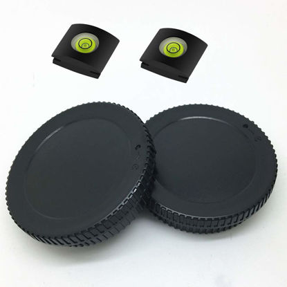 Picture of Z9 Rear Lens Cap and Body Cap(2 Sets) for Nikon Z9 Z50 Z7 Z6 Digital Camera with Z Mount Lens Replace Nikon LF-N1 Rear Lens Cap and BF-N1 Body Cap and Hot Shoe Cover (2 Packs)