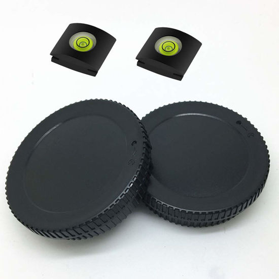 Picture of Z9 Rear Lens Cap and Body Cap(2 Sets) for Nikon Z9 Z50 Z7 Z6 Digital Camera with Z Mount Lens Replace Nikon LF-N1 Rear Lens Cap and BF-N1 Body Cap and Hot Shoe Cover (2 Packs)