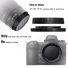 Picture of Z9 Rear Lens Cap and Body Cap(2 Sets) for Nikon Z9 Z50 Z7 Z6 Digital Camera with Z Mount Lens Replace Nikon LF-N1 Rear Lens Cap and BF-N1 Body Cap and Hot Shoe Cover (2 Packs)
