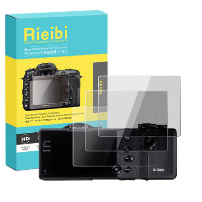 Picture of (3 Packs) Rieibi Screen Protector for Sigma DP0/DP1/DP2/DP3 Quattro Camera - 0.33mm 9H Hardness Sigma dp0q/dp1q/dp2q/dp3q Tempered Glass Film
