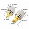 Picture of YOTENKO Pack of 4 SMA-UHF RF Connectors Kit SMA to UHF male PL259 to SMA Male/Female Coax Adapter Converter