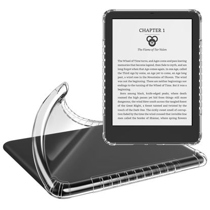 Picture of Fintie Case for 7" All-New Kindle Paperwhite (12th Generation, 2024) and Kindle Colorsoft Signature Edition, Ultra Slim Clear Soft Flexible Transparent TPU Back Shell Cover, Clear