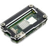 Picture of C4Labs Zebra Zero 2 Heatsink and GPIO Access Case for The Raspberry Pi Zero 2 - Black Ice, Single
