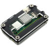 Picture of C4Labs Zebra Zero 2 Heatsink and GPIO Access Case for The Raspberry Pi Zero 2 - Black Ice, Single