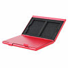 Picture of Foto&Tech RED Aluminum Memory Card Carrying Case 4 Slots Compatible with Compact Flash Card Lexar SanDIsk Kingston Sony