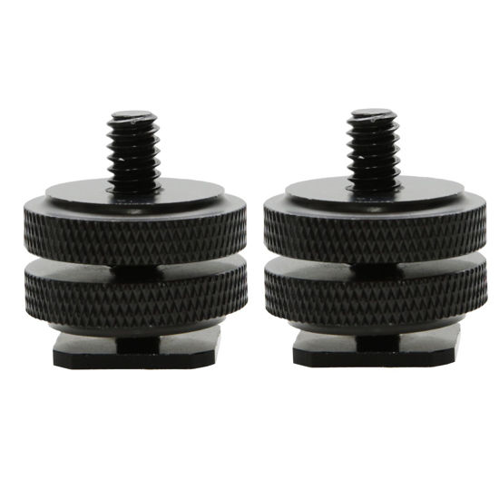 Picture of Foto&Tech 2 Pieces All Metal Universal Shoe to 3/8-16 Threaded Adapter